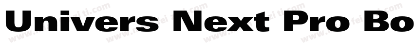 Univers Next Pro Bold Extended字体转换